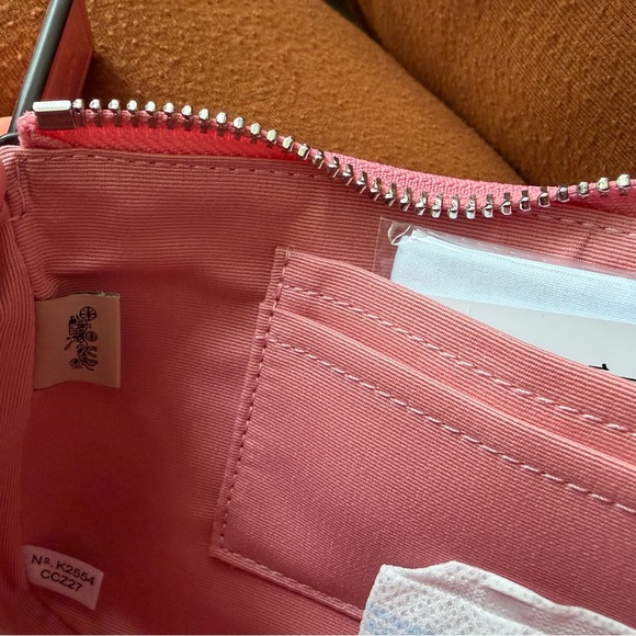Coach Pink Embossed Leather Wristlet - Picture 5 of 7